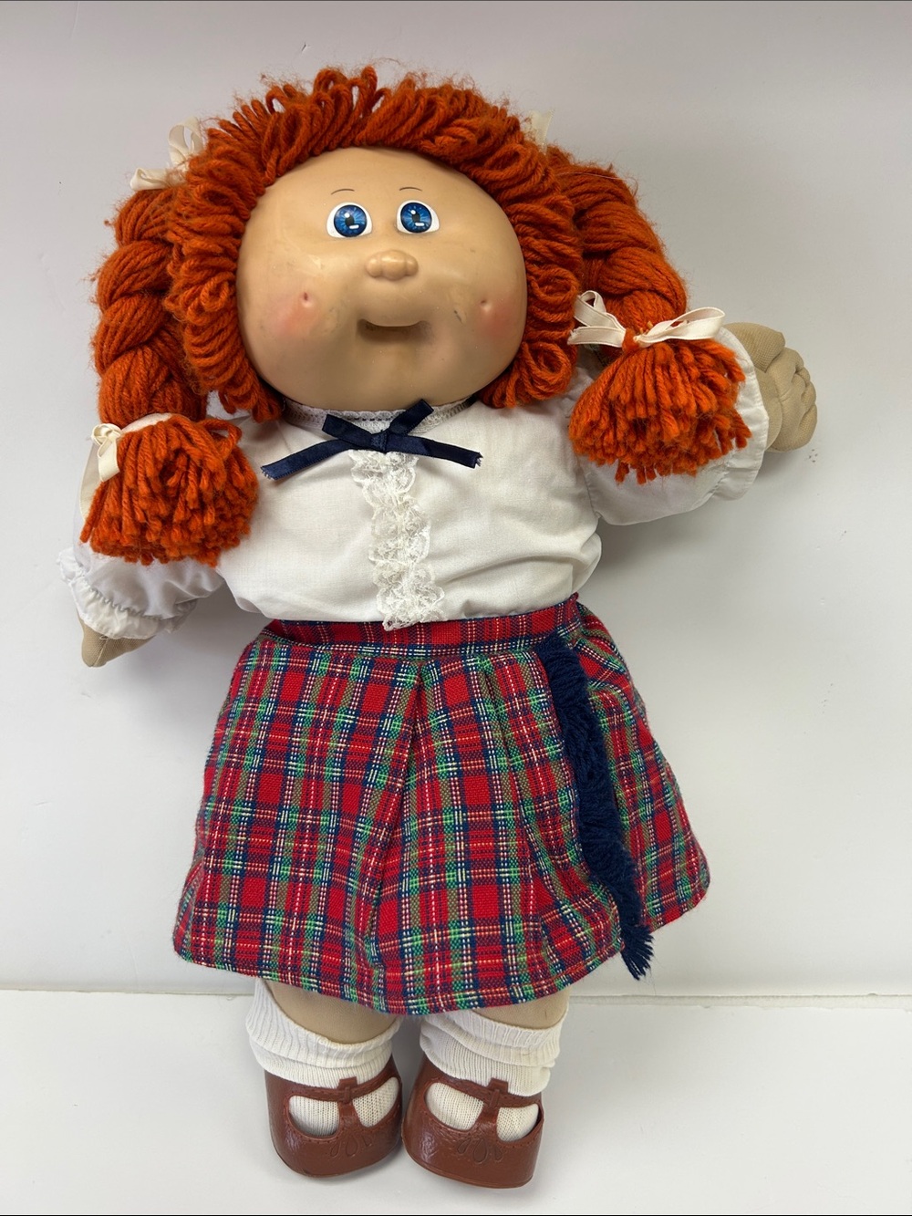 Vintage 1980’s red/orange hair blue eyed Cabbage Patch Doll by COLECO